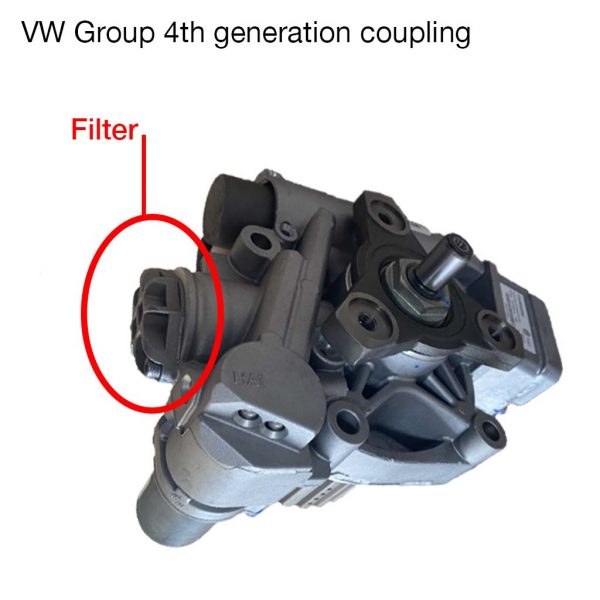 2003085, 111358, 114388 oil filter haldex borgwarner 4th generation VW Group VAG Audi Skoda Seat Volkswagen4th generation filter location 2003085, 111358, 114388 detail